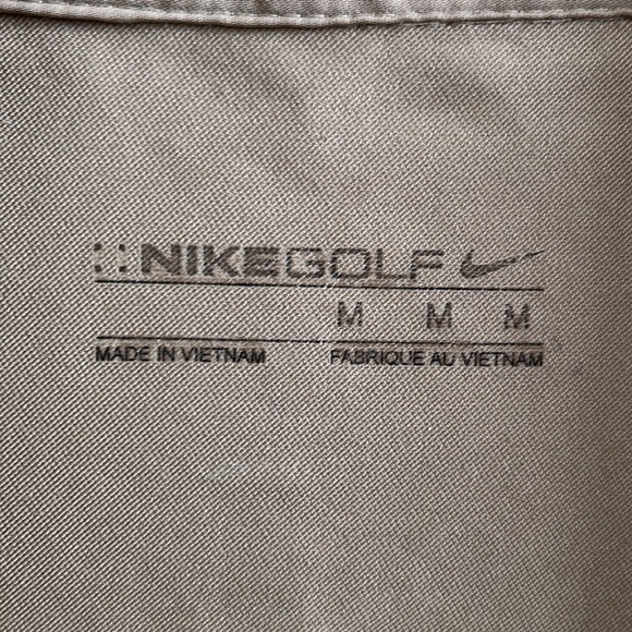 Nike Half Zip Golf Pullover Lightweight Jacket Dual shade tan with pockets - Picture 3 of 7